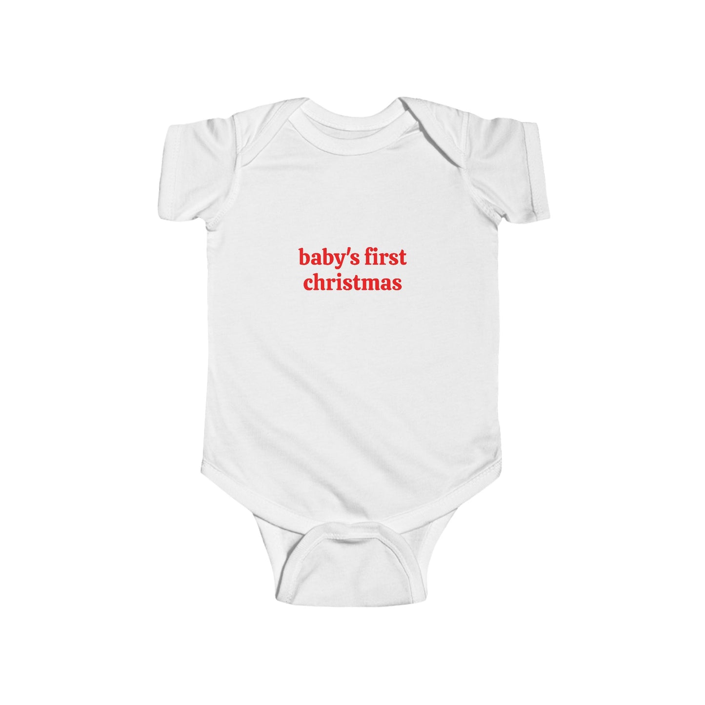 Baby's First Christmas White Bodysuit