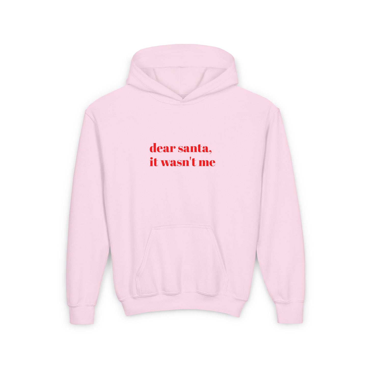 Dear Santa, It Wasn't Me Youth Hooded Sweatshirt